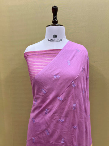PURE BANARASI MOONGA SILK CHIKANKARI SAREE