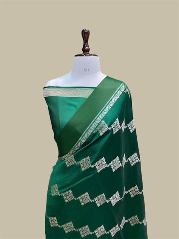 'PAK GREEN' PURE MANGO SILK BANARASI SAREE