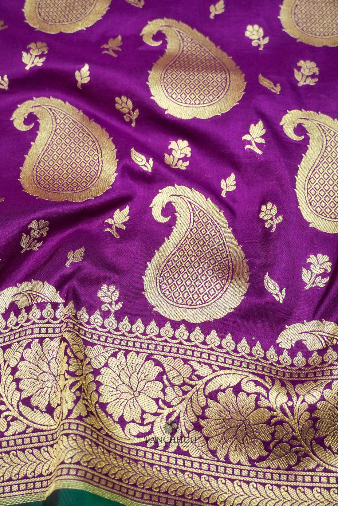 PURPLE’ PURE KATAAN SILK BANARASI SAREE