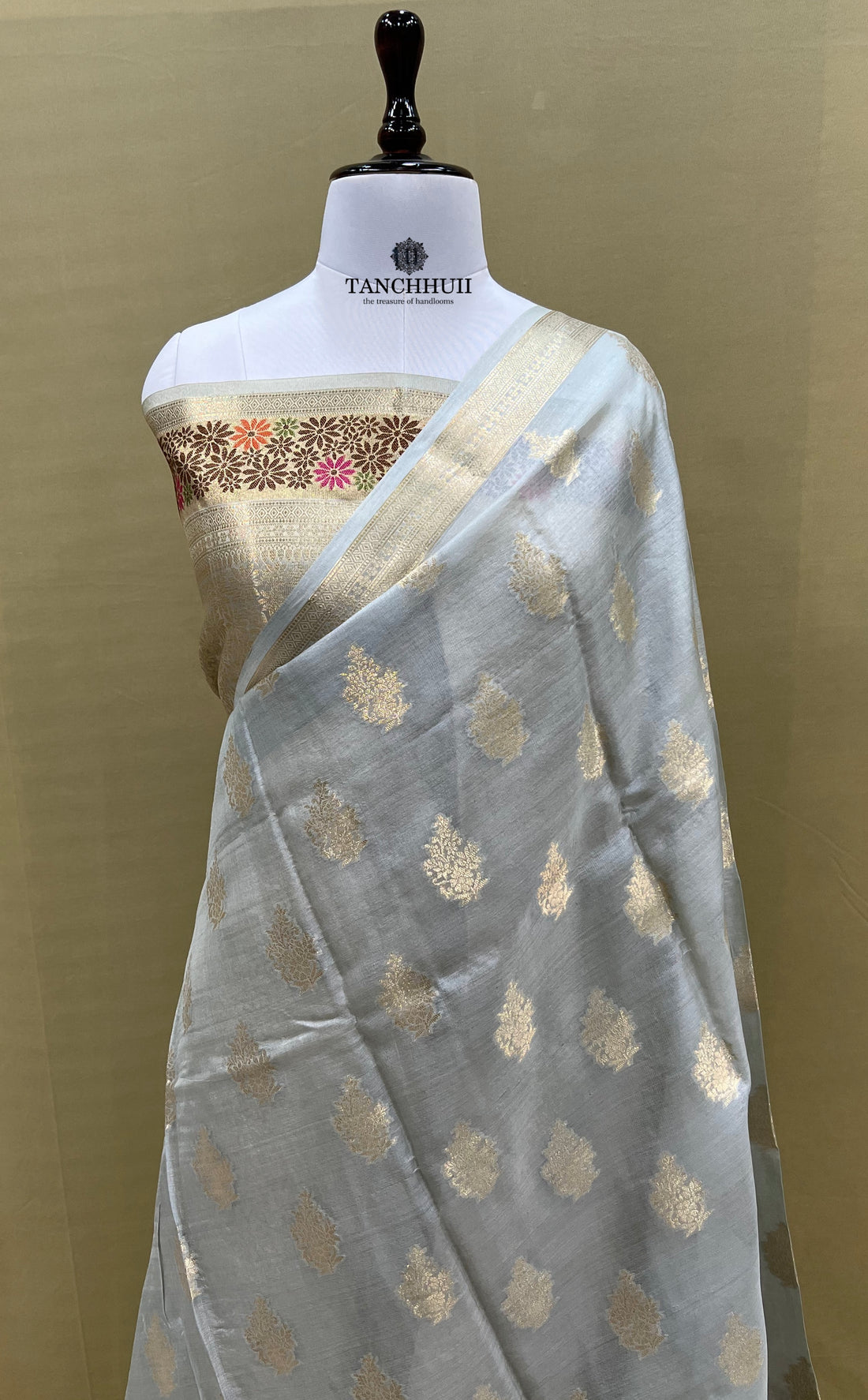 PURE BANARASI TUSSAR SILK SAREE