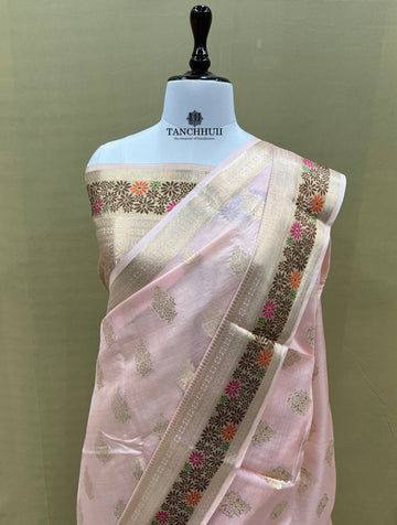 PURE BANARASI TUSSAR SILK SAREE