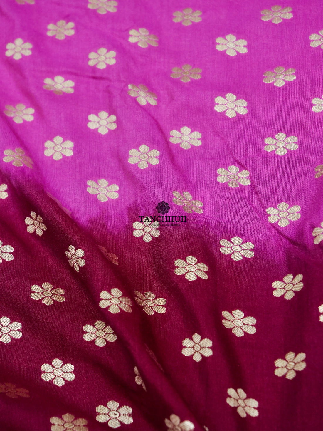 "BABY PINK VINE"BANARASI MOONGA SILK SAREE