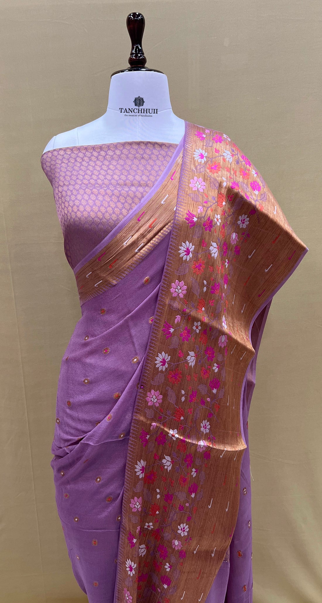 PURE BANARASI KHADDI CHIFFON SAREE