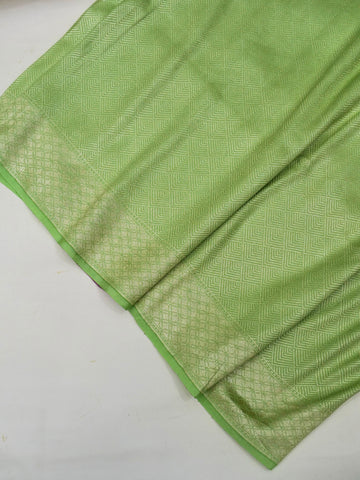 'LYRIL GREEN' PURE MASHRU SILK TANCHHUII BANARASI SAREE - Lyril Green pure Banarasi tanchhuii mashru satin silk saree