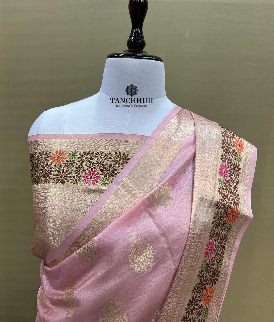 PURE BANARASI TUSSAR SILK SAREE