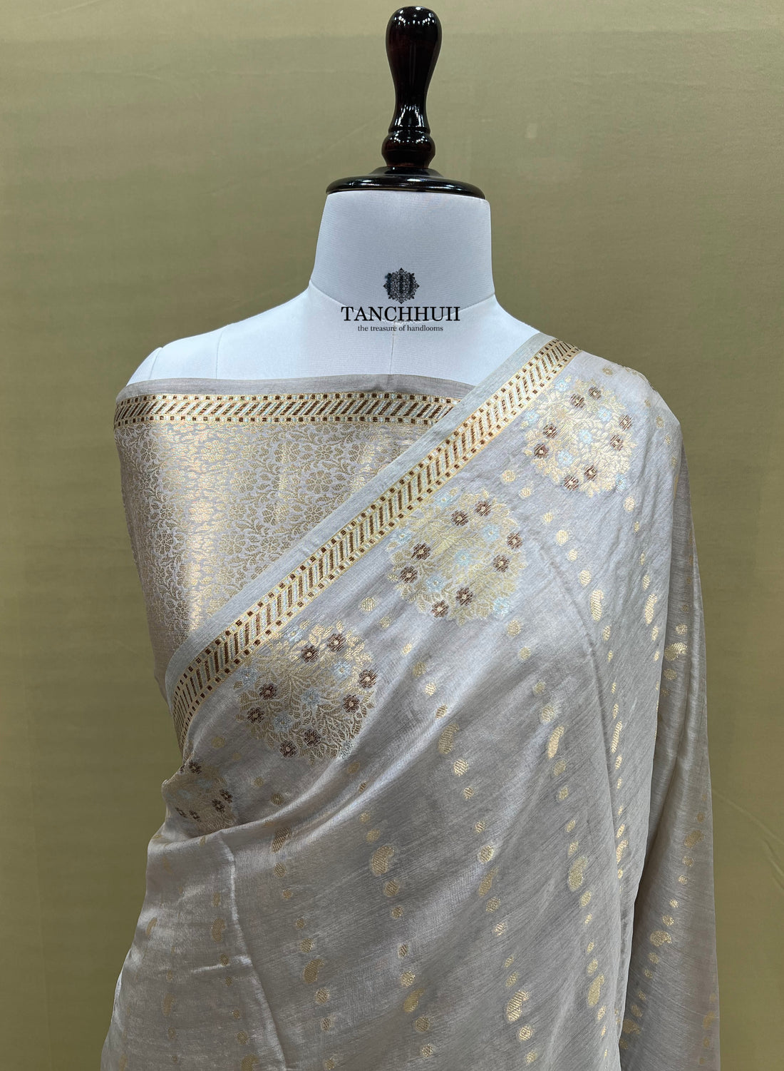 PURE BANARASI TUSSAR SILK SAREE