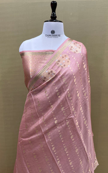 PURE BANARASI TUSSAR SILK SAREE