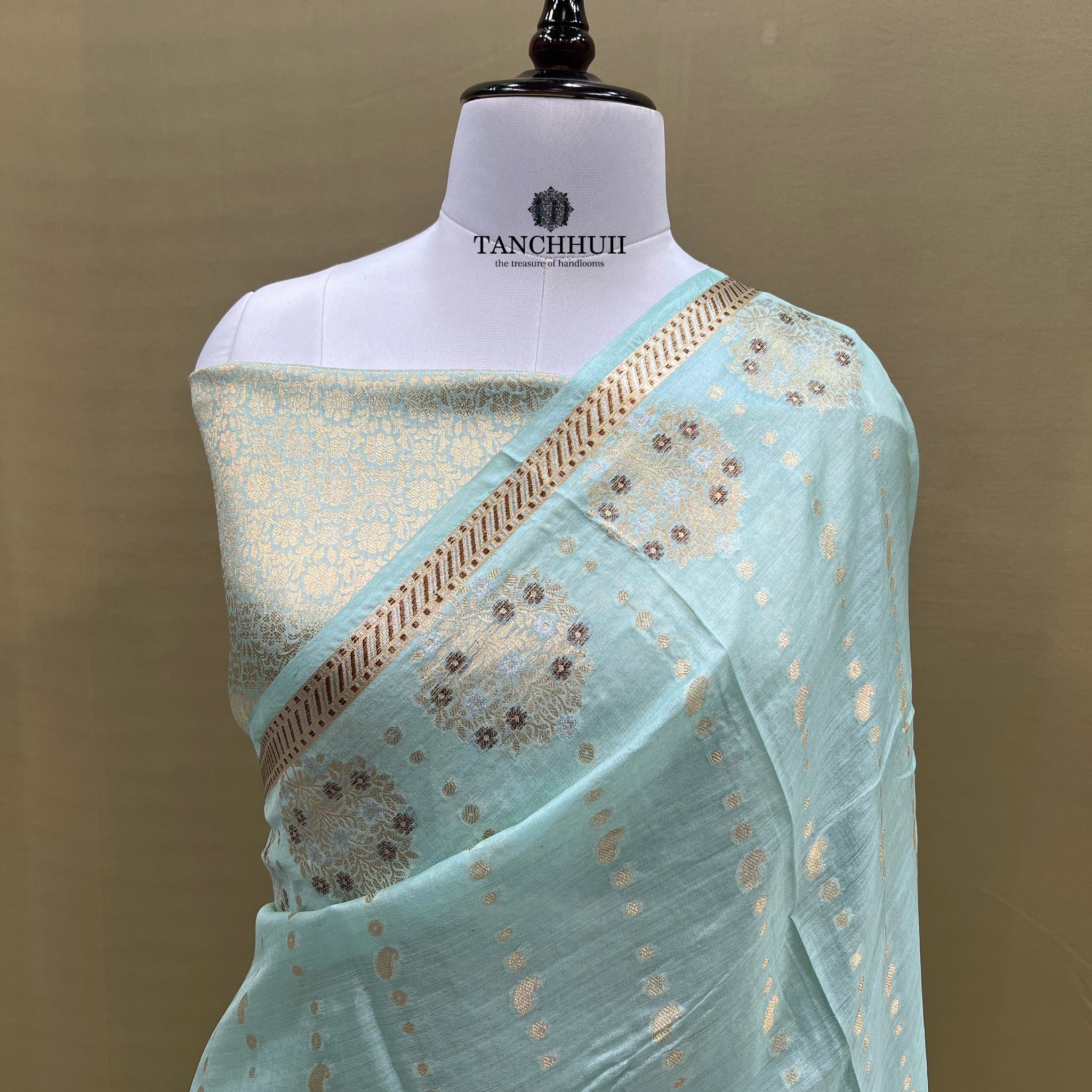 PURE BANARASI TUSSAR SILK SAREE