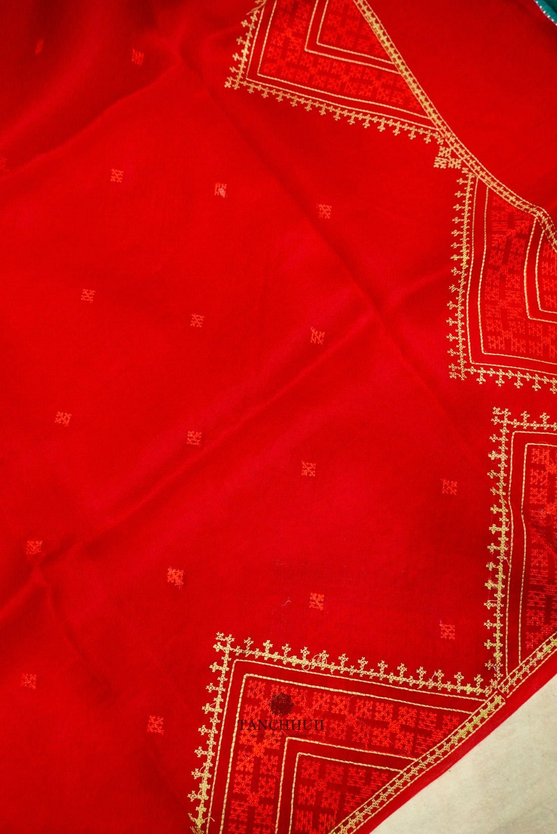 PURE BANARASI ORGANZA CHIKANKARI SAREE