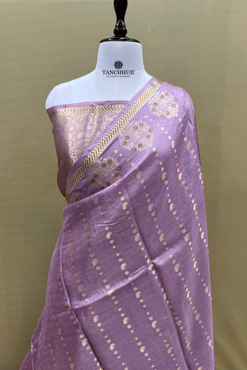 PURE BANARASI TUSSAR SILK SAREE