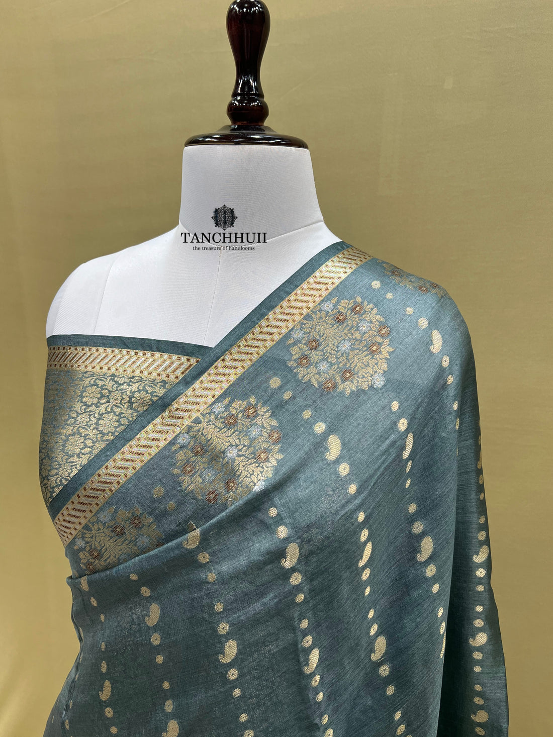 PURE BANARASI TUSSAR SILK SAREE