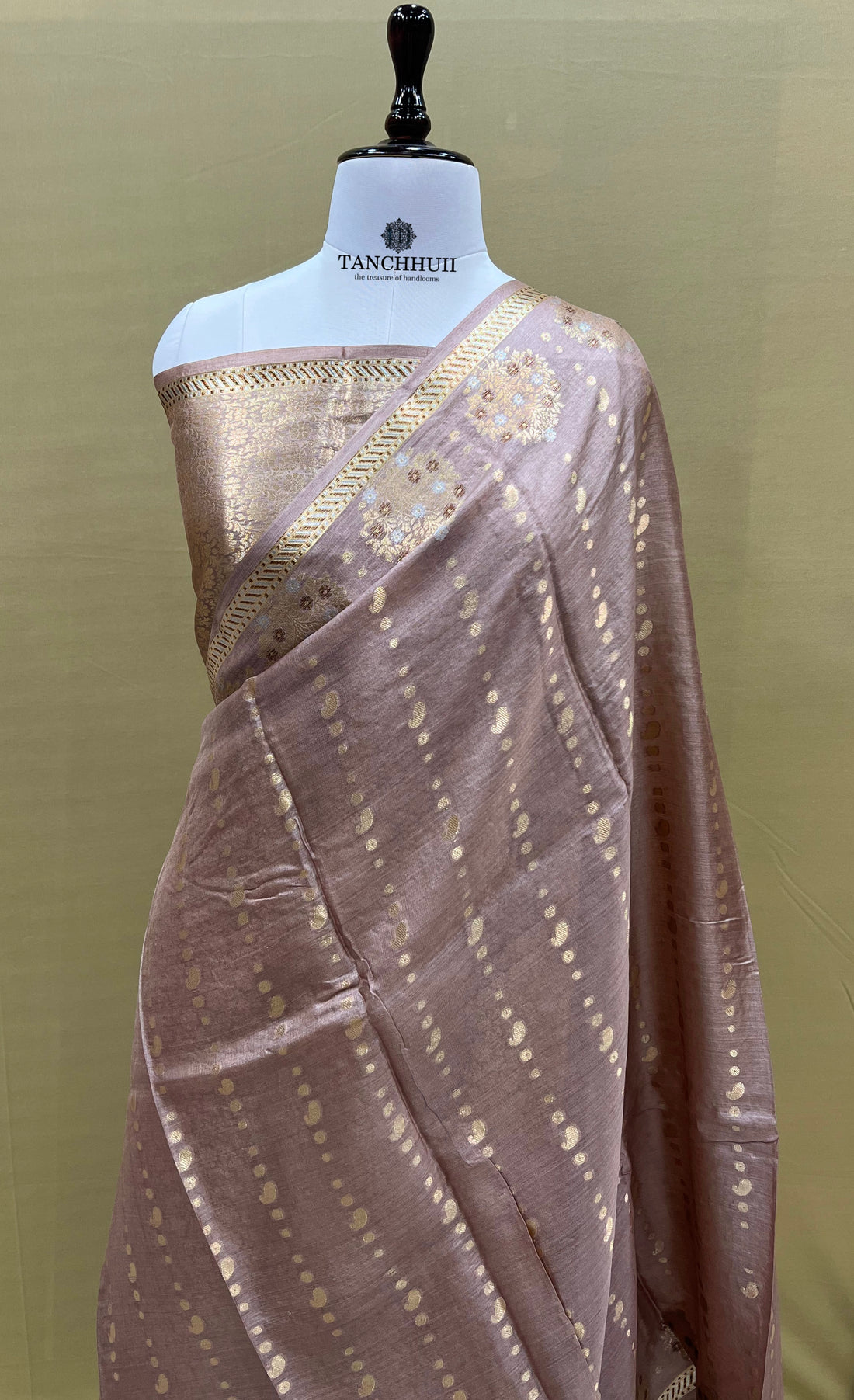 PURE BANARASI TUSSAR SILK SAREE