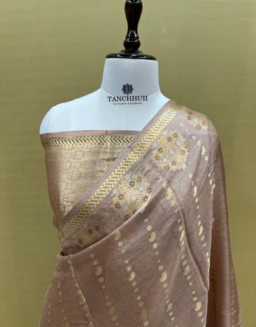 PURE BANARASI TUSSAR SILK SAREE