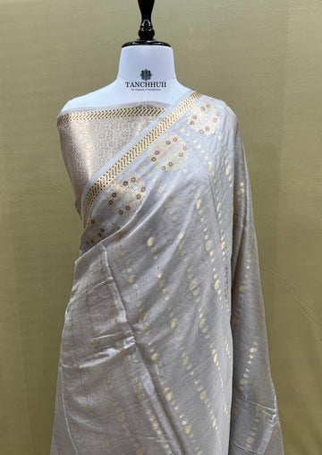 PURE BANARASI TUSSAR SILK SAREE