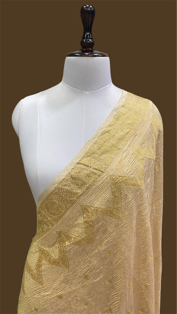 PURE GEORGETTE TISSUE HANDLOOM BANARASI DUPATTA