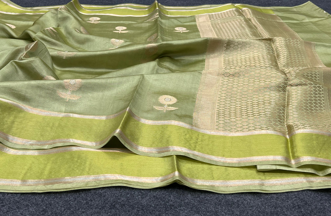 PURE BANARASI MANGO SILK SAREE