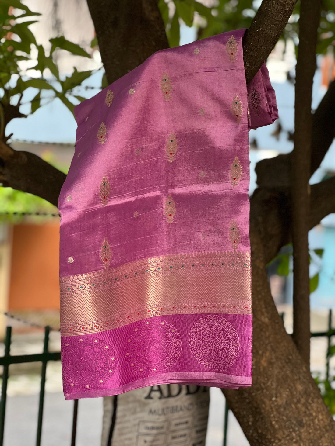 PURE BANARASI MANGO SILK SAREE