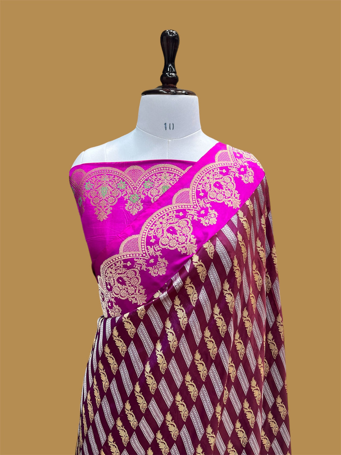 'TAARA' VINE PURE KATAN SILK BANARASI HANDWOVEN SAREE