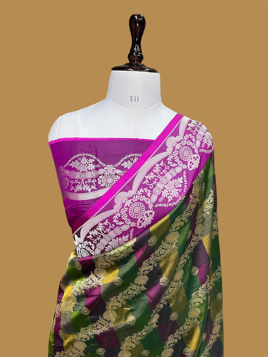 'RANGKAAT' PURE KATAN SILK BANARASI HANDWOVEN JANGLA SAREE