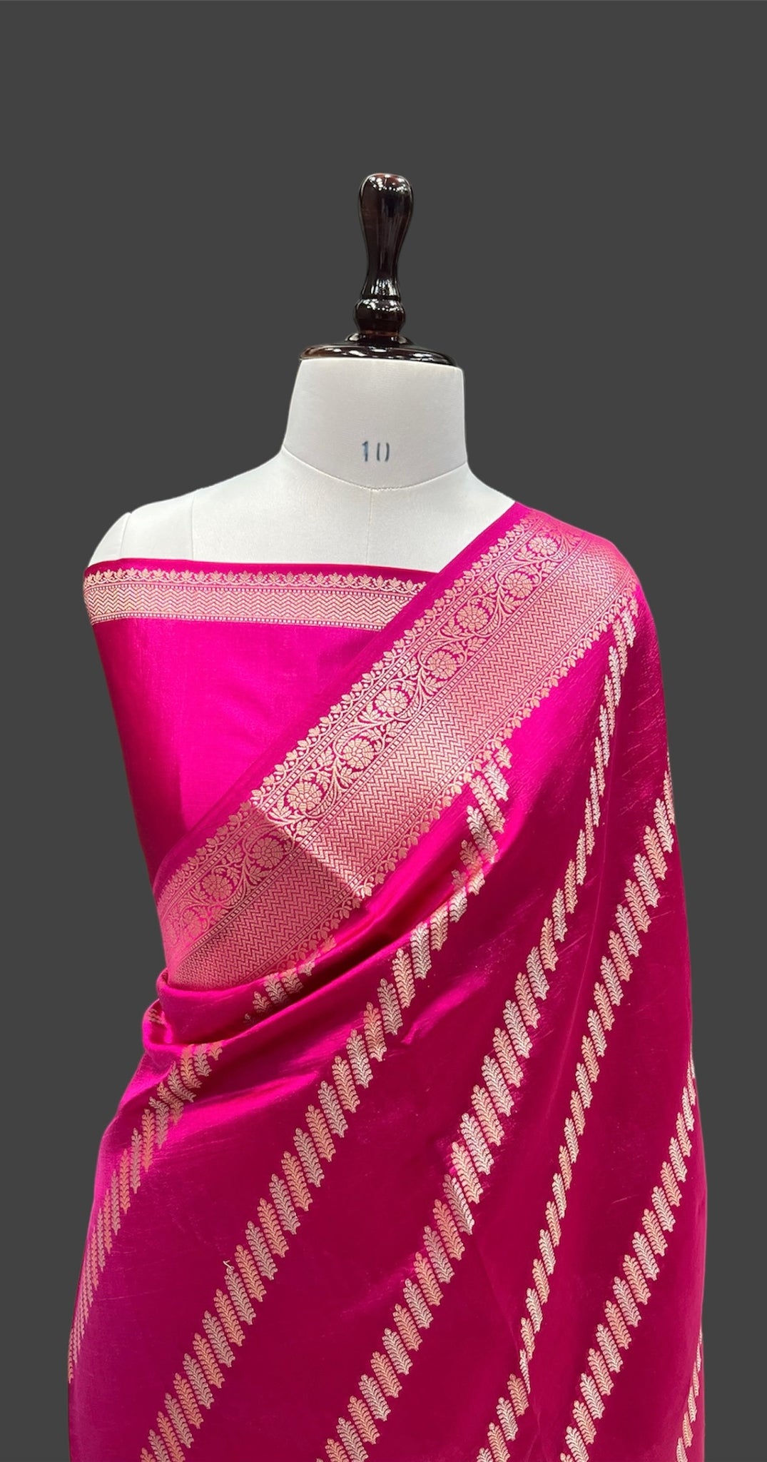 'QUEEN PINK' PURE MANGO SILK BANARASI SAREE