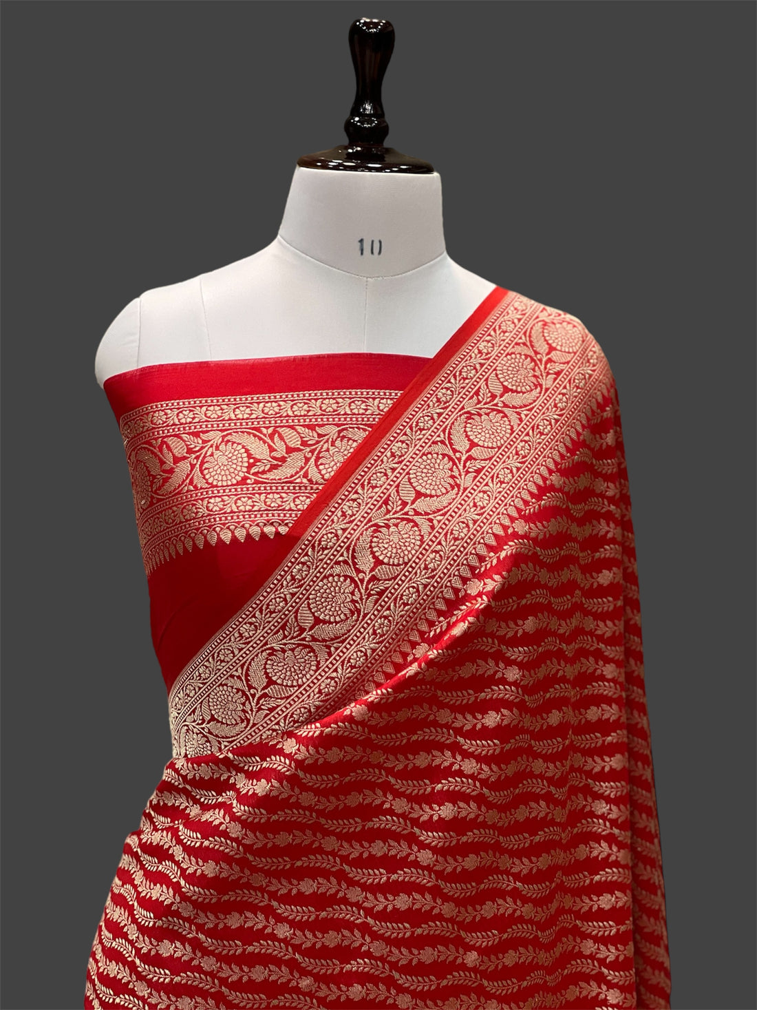 'MARTIN RED' KATAAN TANCHHUII BANARASI SAREE