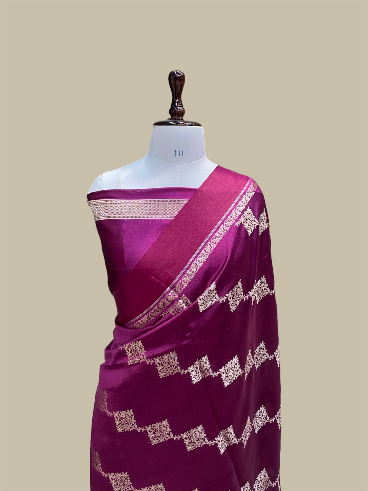 'SERA BROWN' PURE MANGO SILK BANARASI SAREE