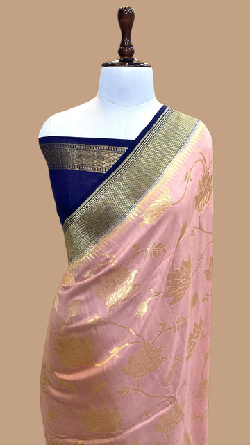 HANDWOVEN MASHRU SILK BANARASI SAREE