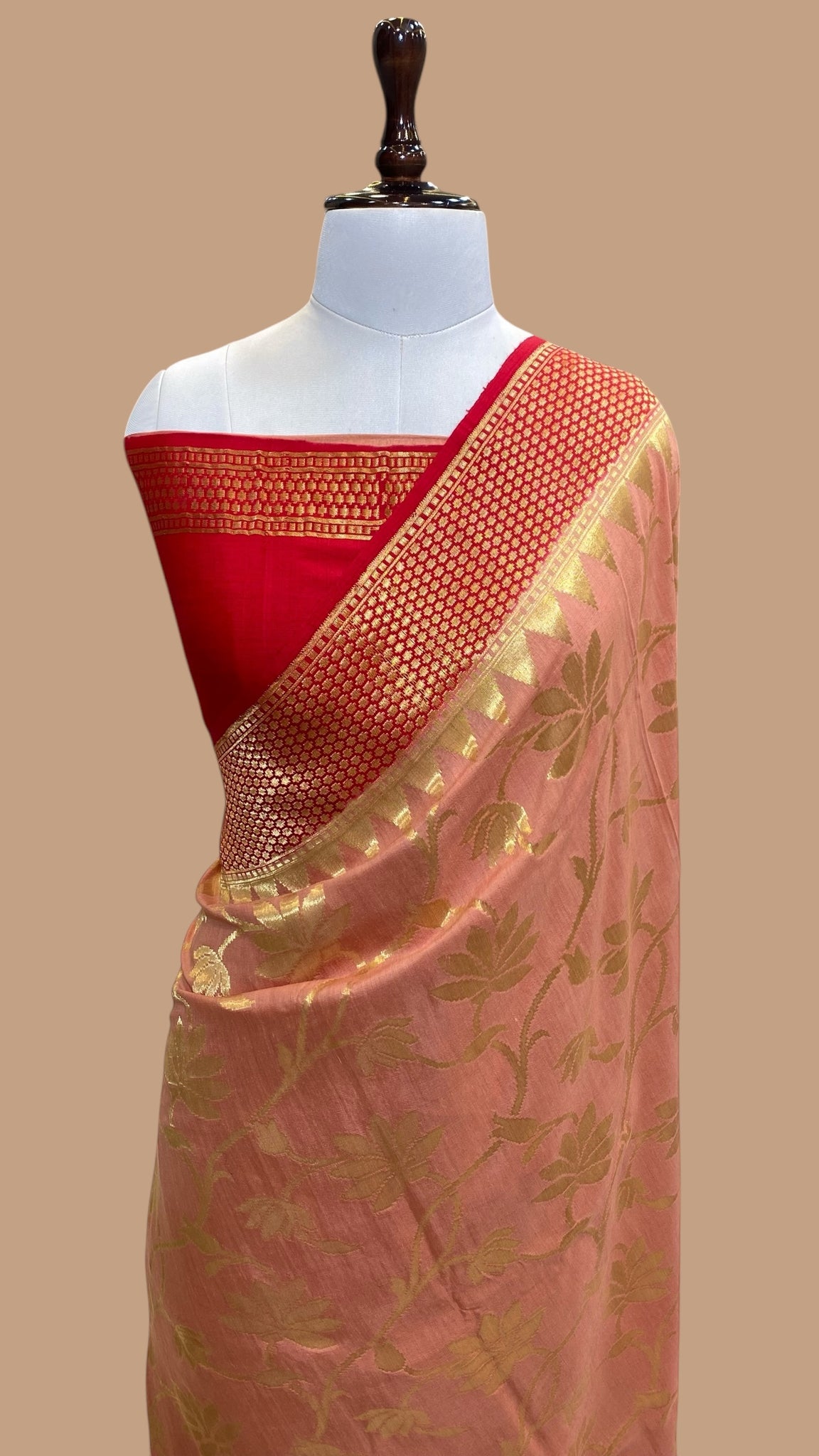 HANDWOVEN MASHRU SILK BANARASI SAREE