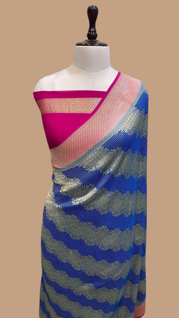 TANCHHUII KHADDI GEORGETTE HANDLOOM BANARASI SAREE