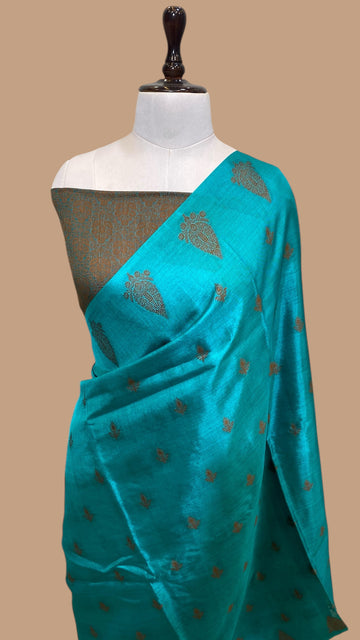 PURE TUSSAR SILK HANDLOOM BANARASI SAREE